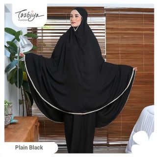 MUKENA TAZBIYA PBS RENDA BLACK ALLSIZE