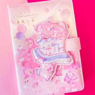 A5 Pink Sakura Kawaii Journal