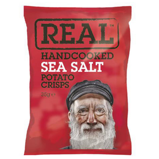 Real Hand Cooked Sea Salt Flavour Potato Crisps