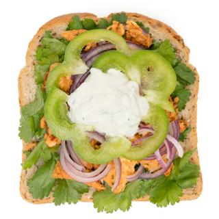 Grain Bread - Chicken Tikka, Tzatziki, Pepper, Red Onion & Coriander