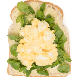 White Bread - Egg Mayonnaise with Watercress (V)