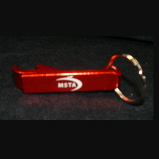 Aluminum bottle/can opener key ring