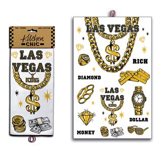 LV KITCHEN TOWEL MONEY VSN #4846