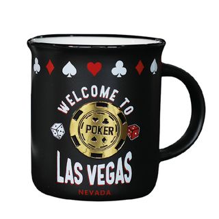 LV MUG M/P POKER (BLK) VSN #8721