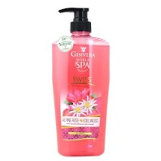 Ginvera World Spa Swiss Shower Scrub Alpine Rose & Edelweiss