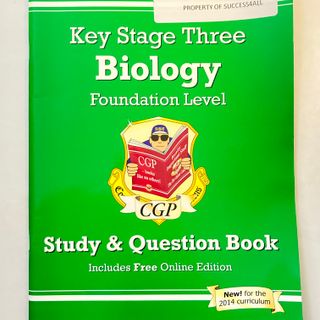 KS3 Biology Foundation Level Study & Question Book