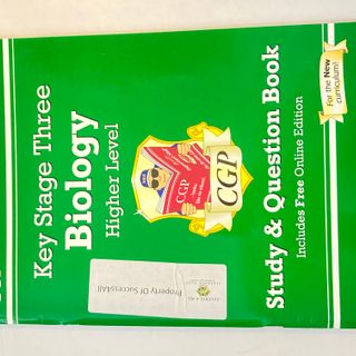 KS3 Biology Higher Level Study & Question Book