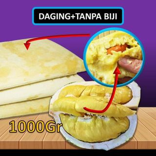 Daging Durian Murni Tanpa Biji 1kg