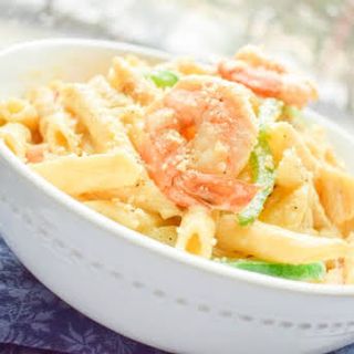 coconut Cream Shrimp Pasta 