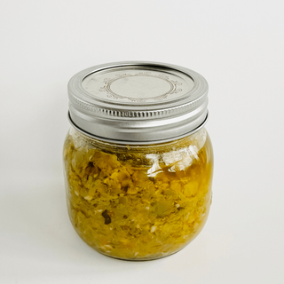 Green Hot Sauce Jar