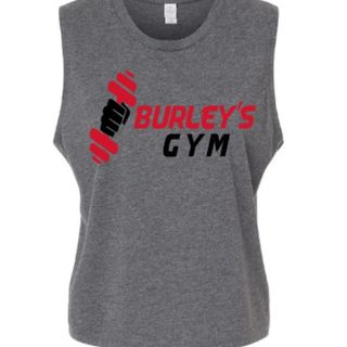 Women's Cropped Tank Top - Grey