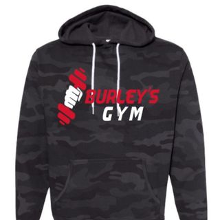 Hooded Sweatshirt - Black Camo