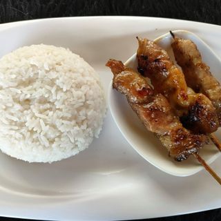 Grilled BBQ with Rice