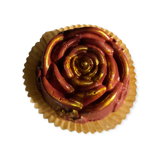 Burgundy & Gold Rose Hot Cocoa Bomb