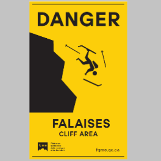 Danger falaise