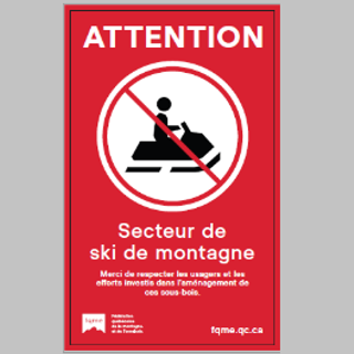 Interdiction motoneige