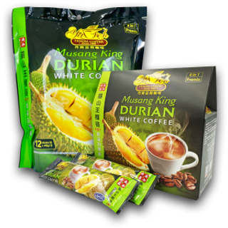 SABAH YIT FOH Musang King Durian White Coffee 沙巴益和丹南貓山王榴蓮白咖啡 (12P*40G)