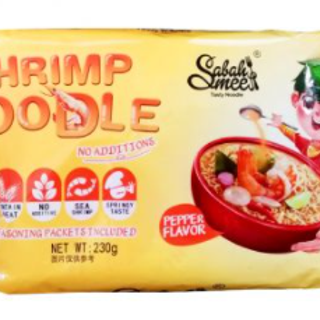 DONG SIN SABAH Mee Shrimp Noodle Pepper Flavour 東成沙巴胡椒蝦湯麵 230G