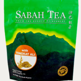 SABAH TEA Borneo Exotic Pot Bag (Tongkat Ali)  婆羅洲異國風味茶包(東革阿里) (20'S* 2G) 