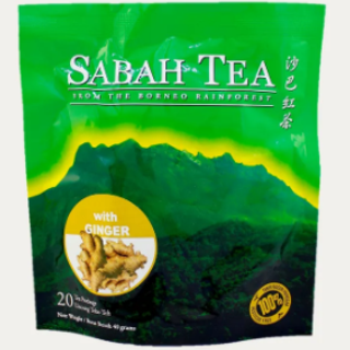 SABAH TEA Borneo Exotic Pot Bag (Ginger)  婆羅洲異國風味茶包(薑) (20'S* 2G) 