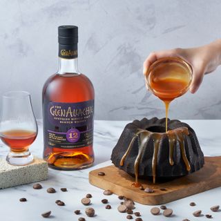 Chocolate Coffee Bundt Cake with Whisky Butterscotch