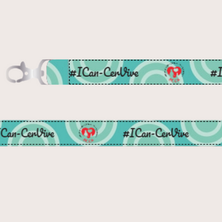 Aqua Circle Lanyard