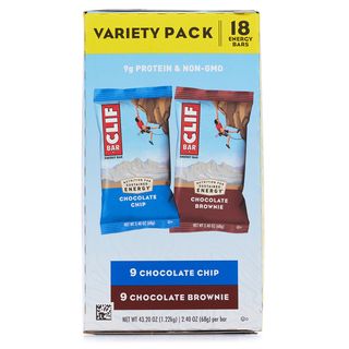 Clif Energy Bar 18 x 2.4 oz - Chocolate Chip + Chocolate Brownie