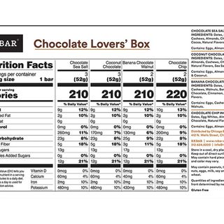 RXBAR Chocolate Lovers' Protein Bar Variety Pack 10 x 1.83 oz. Image