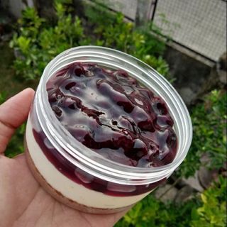 Blueberry Cheesecake in a tub