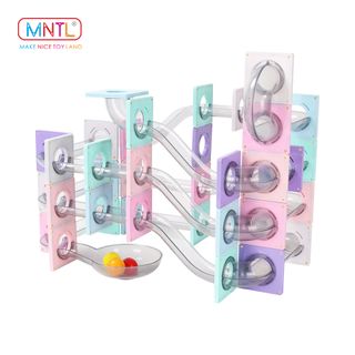 108 Pcs Dreamy Candy Maracon Marble Run