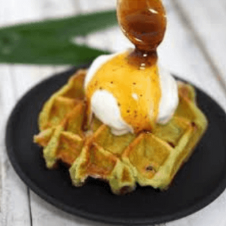 Pandan Gula Melaka Waffle