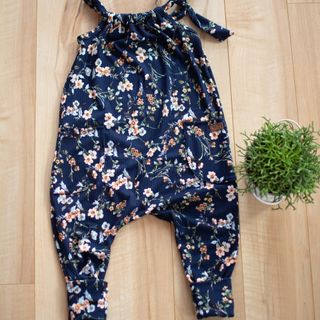 Jumpsuit fleuri marine 