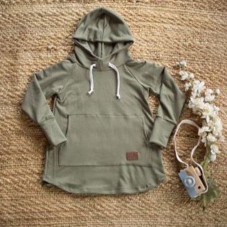 Hoodie-dress kaki