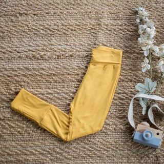 Legging évolutif jaune moutarde